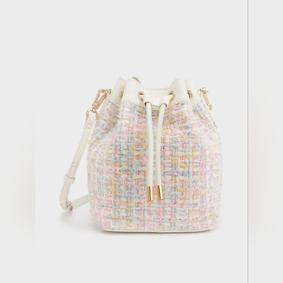 Charles Keith Drawstring Bucket Bag - Picture 2 of 12